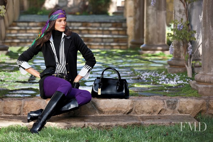 Chiara Baschetti featured in  the Lauren by Ralph Lauren catalogue for Fall 2012