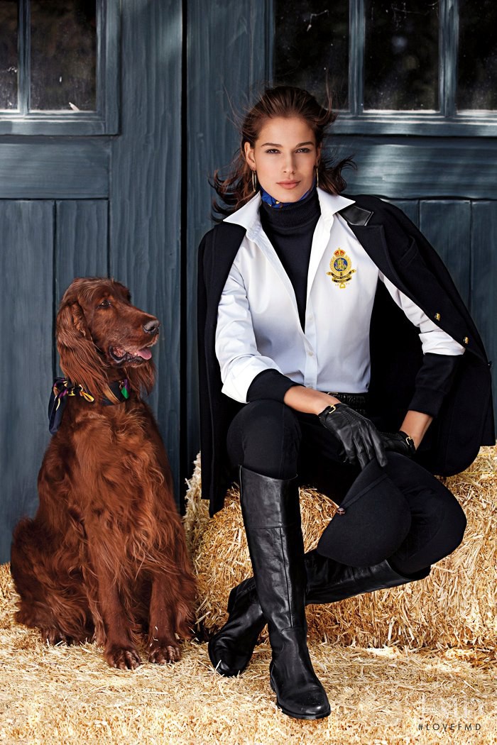 Chiara Baschetti featured in  the Lauren by Ralph Lauren catalogue for Fall 2012