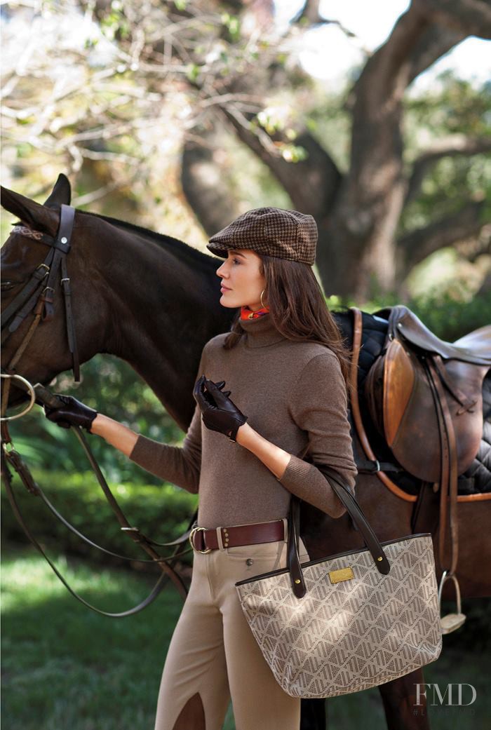 Chiara Baschetti featured in  the Lauren by Ralph Lauren catalogue for Fall 2012