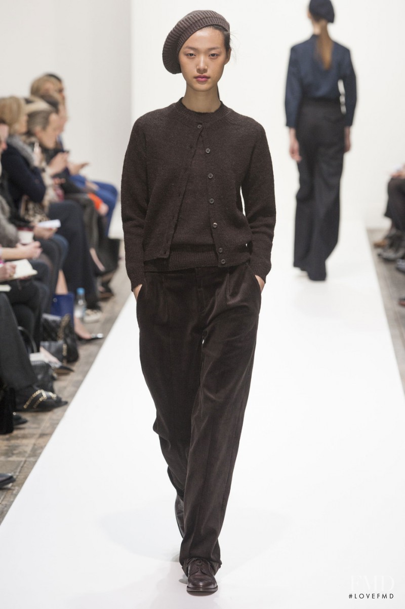 Tian Yi featured in  the Margaret Howell fashion show for Autumn/Winter 2013