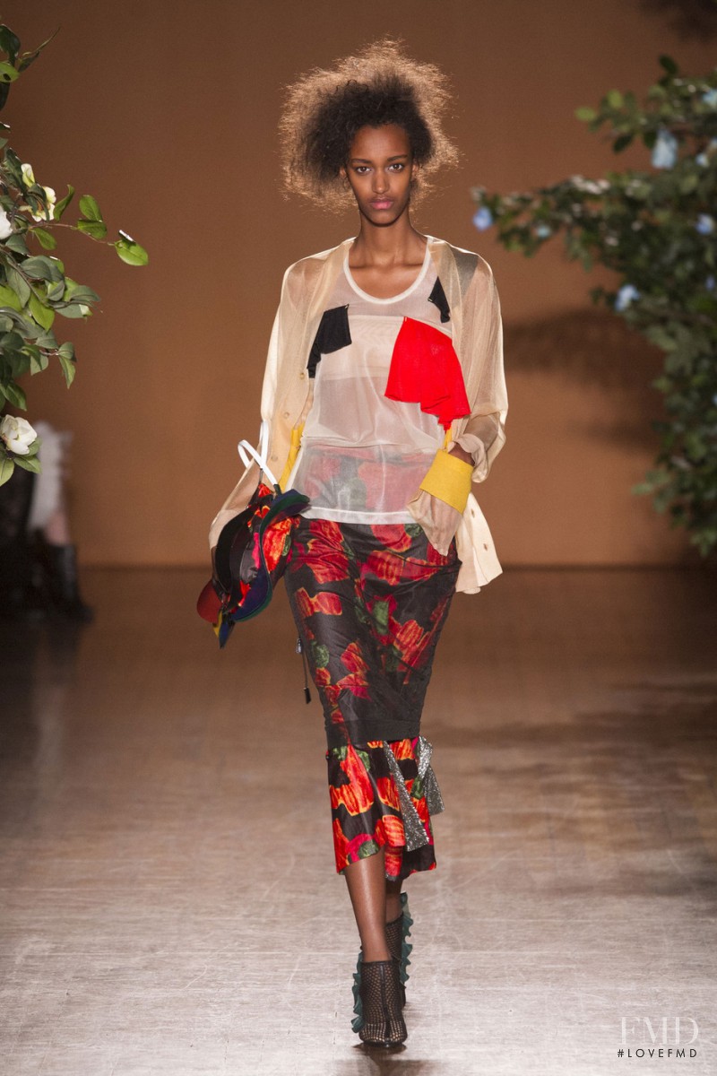 Muna Mahamed featured in  the Toga fashion show for Spring/Summer 2016