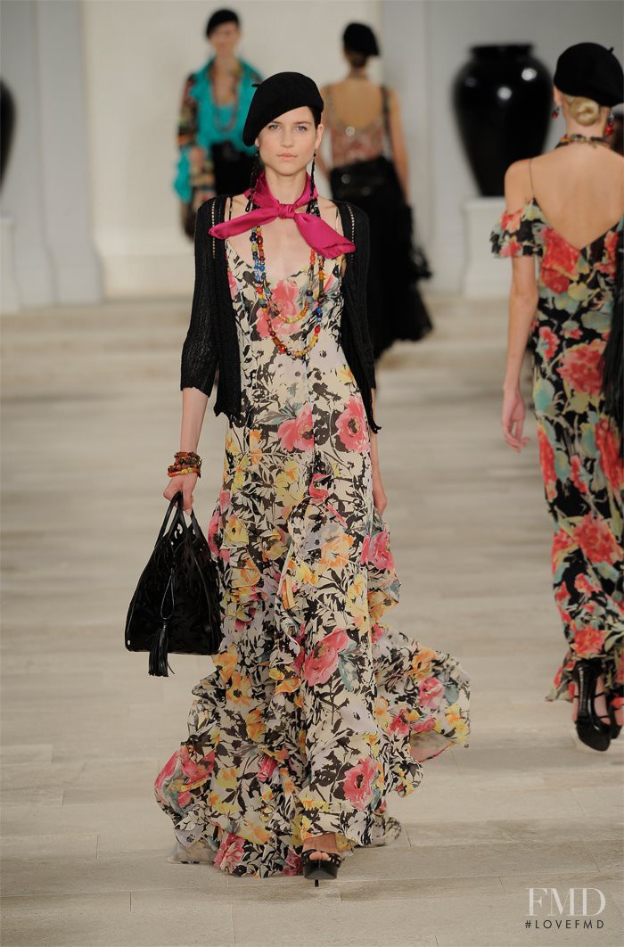 Kate Kondas featured in  the Ralph Lauren Collection fashion show for Spring/Summer 2013