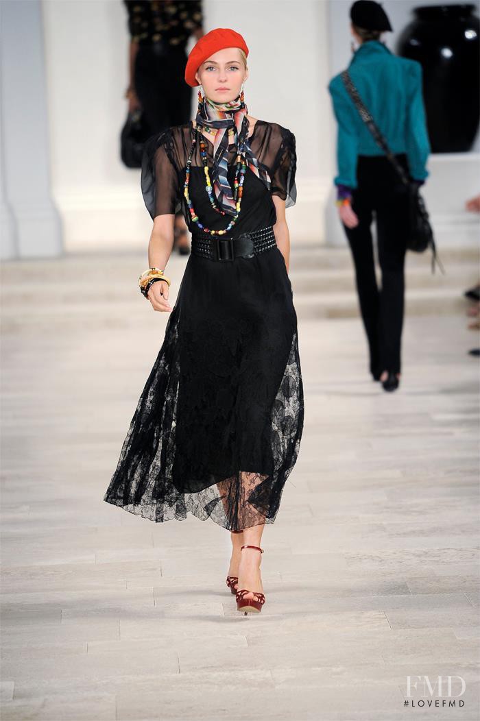 Valentina Zelyaeva featured in  the Ralph Lauren Collection fashion show for Spring/Summer 2013