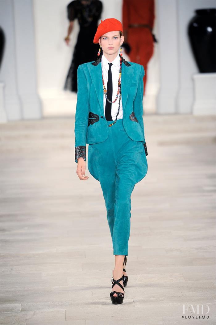 Bette Franke featured in  the Ralph Lauren Collection fashion show for Spring/Summer 2013