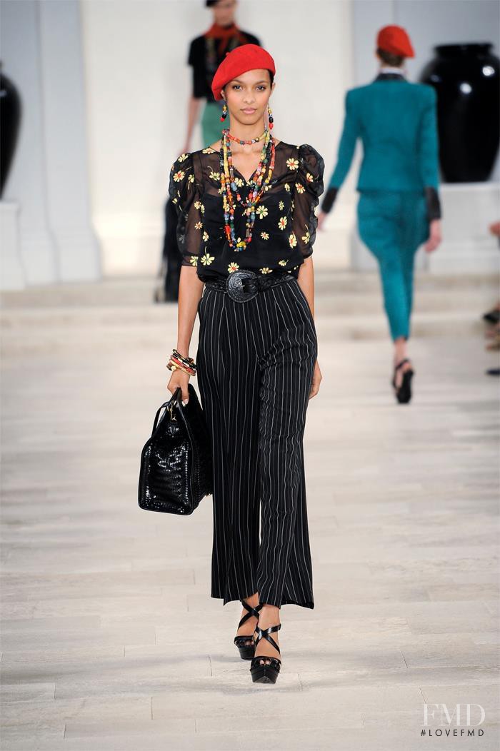 Lais Ribeiro featured in  the Ralph Lauren Collection fashion show for Spring/Summer 2013