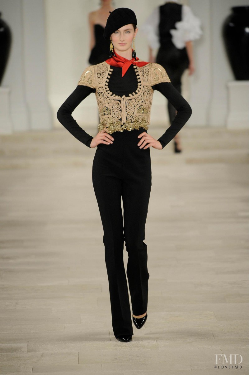 Mackenzie Drazan featured in  the Ralph Lauren Collection fashion show for Spring/Summer 2013
