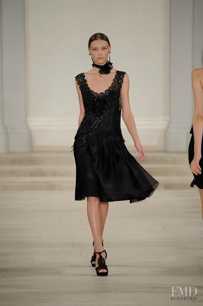 Mila Krasnoiarova featured in  the Ralph Lauren Collection fashion show for Spring/Summer 2013