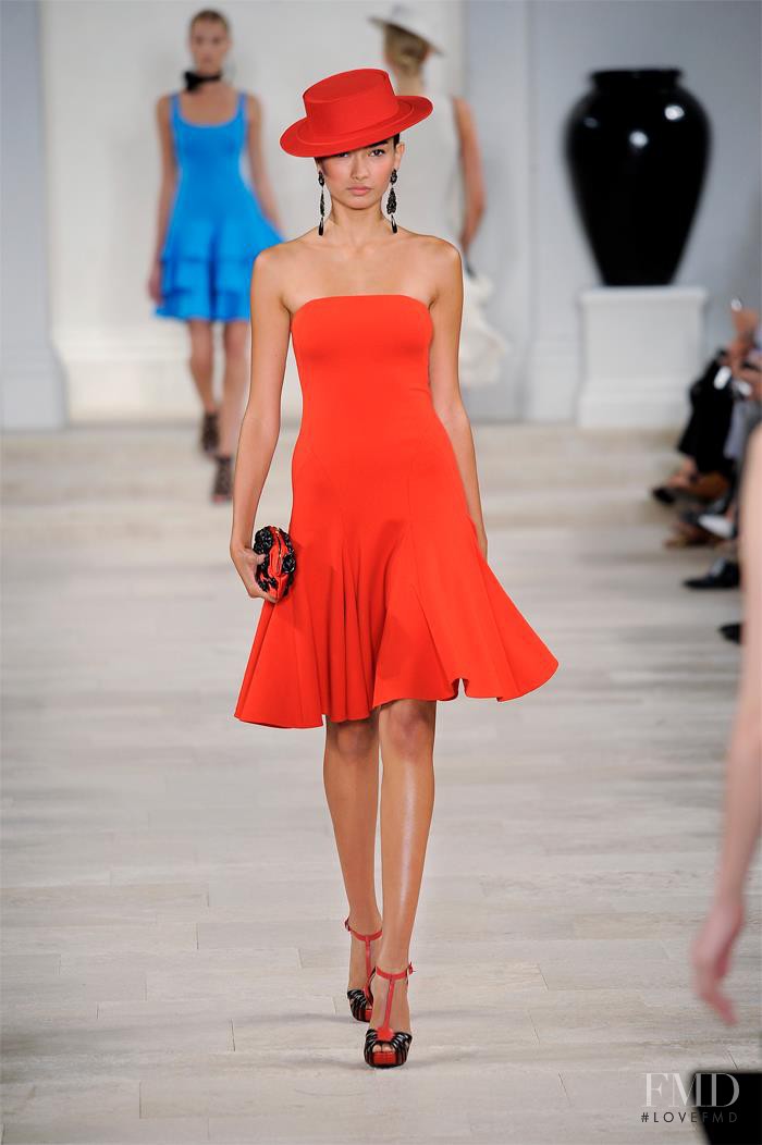Kelly Gale featured in  the Ralph Lauren Collection fashion show for Spring/Summer 2013