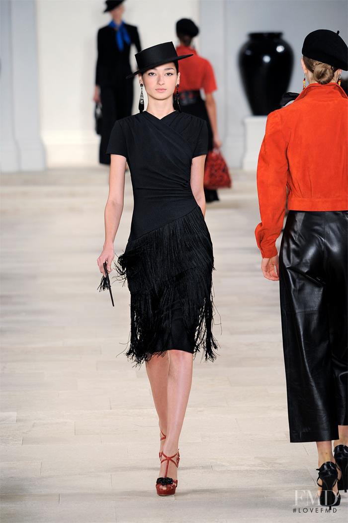 Bruna Tenório featured in  the Ralph Lauren Collection fashion show for Spring/Summer 2013
