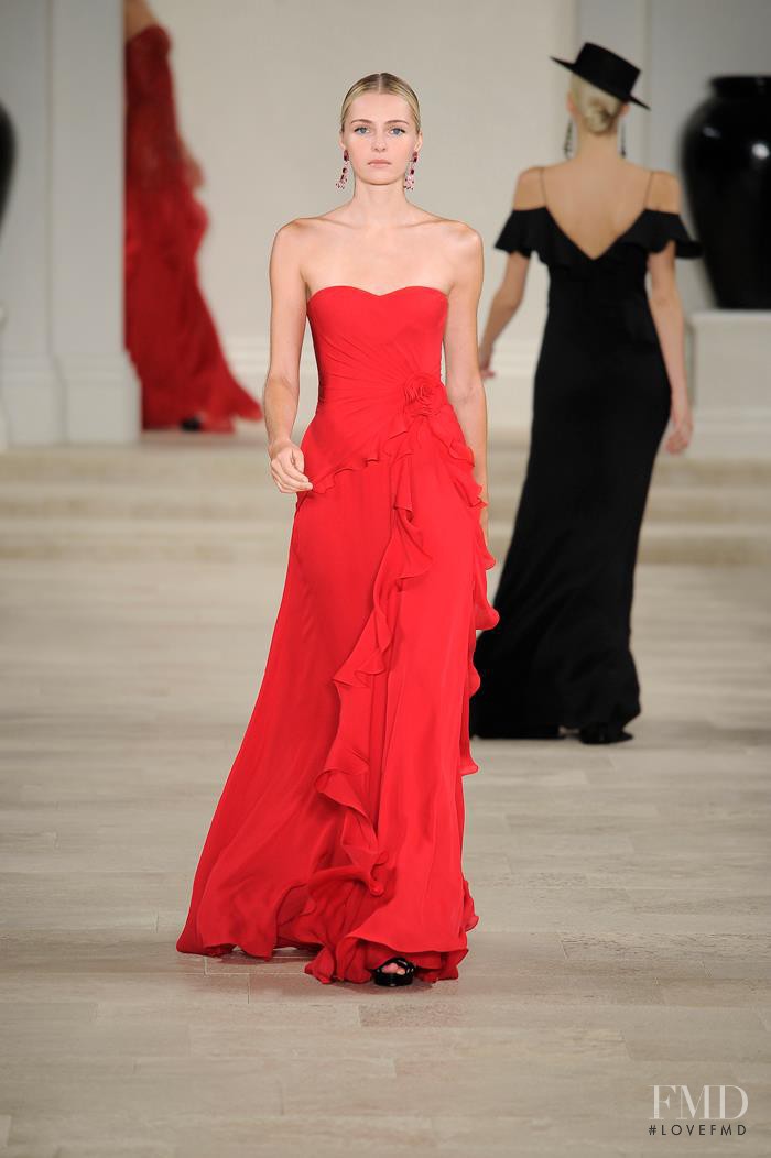 Valentina Zelyaeva featured in  the Ralph Lauren Collection fashion show for Spring/Summer 2013