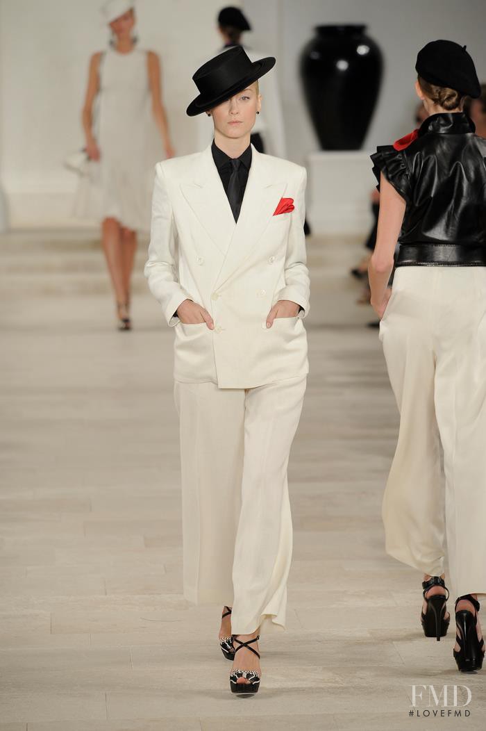 Anastassia Khozissova featured in  the Ralph Lauren Collection fashion show for Spring/Summer 2013