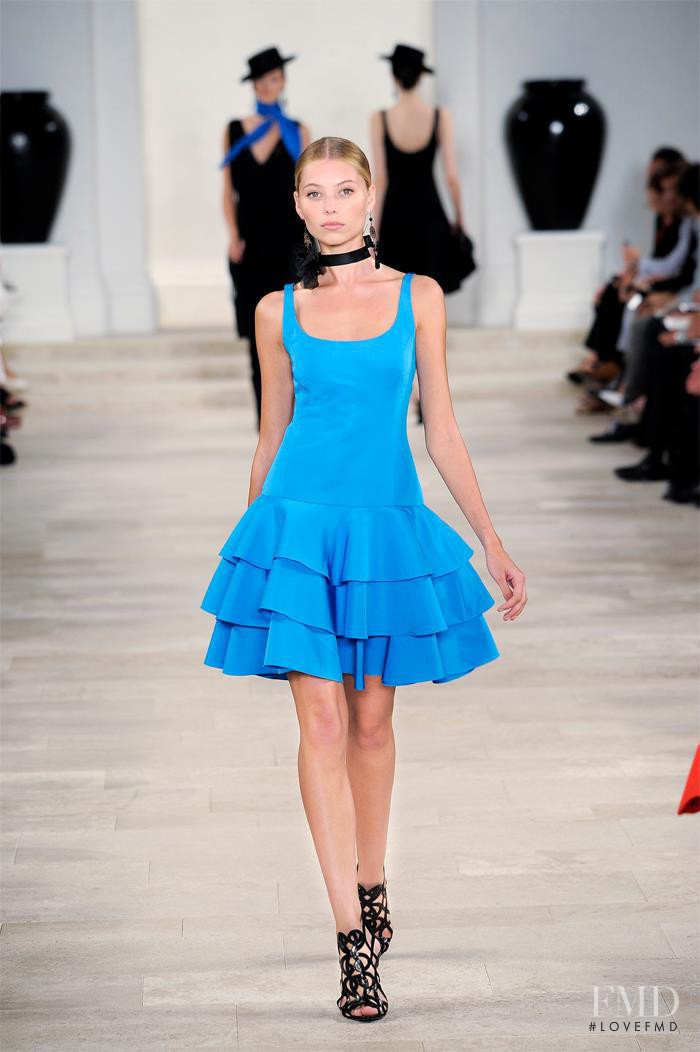 Vika Falileeva featured in  the Ralph Lauren Collection fashion show for Spring/Summer 2013