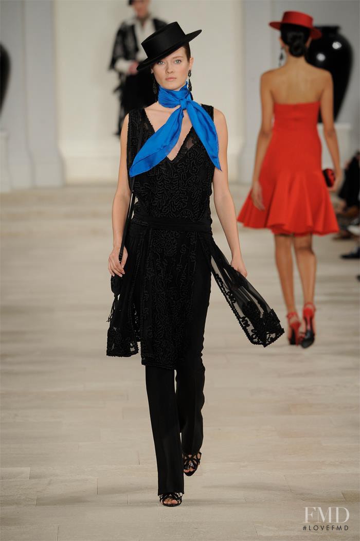 Monika Jagaciak featured in  the Ralph Lauren Collection fashion show for Spring/Summer 2013