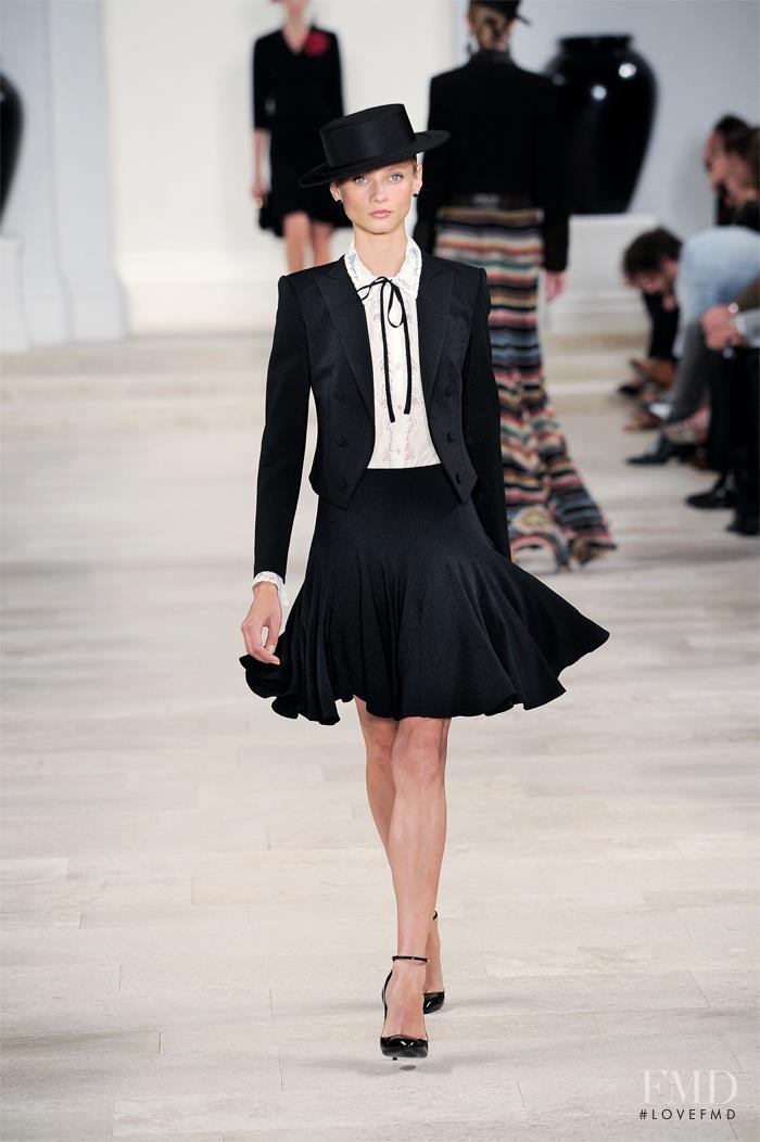 Anna Selezneva featured in  the Ralph Lauren Collection fashion show for Spring/Summer 2013