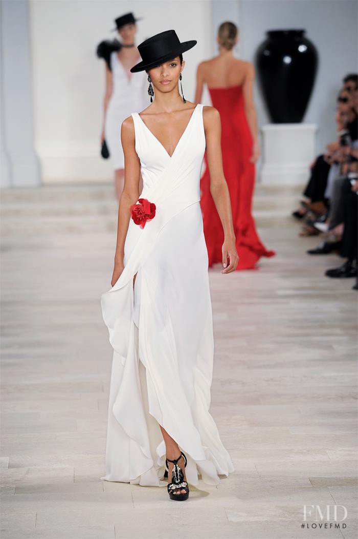 Lais Ribeiro featured in  the Ralph Lauren Collection fashion show for Spring/Summer 2013
