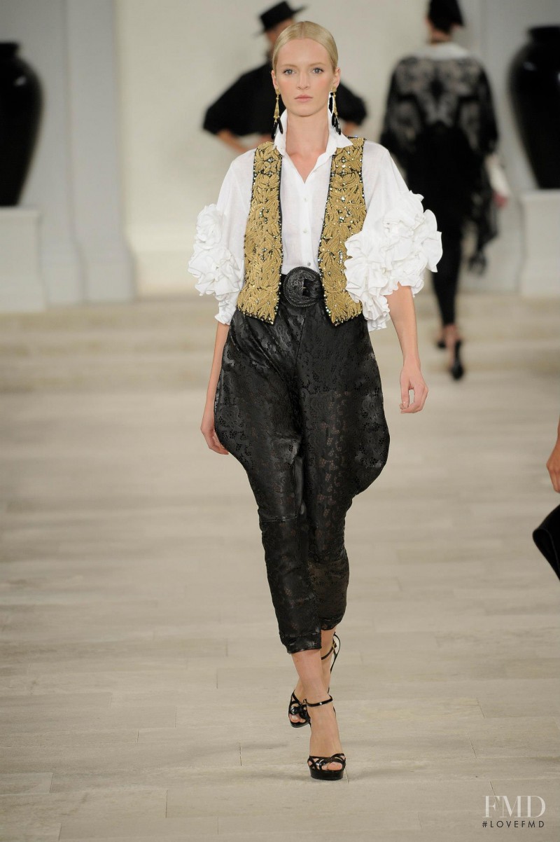 Daria Strokous featured in  the Ralph Lauren Collection fashion show for Spring/Summer 2013
