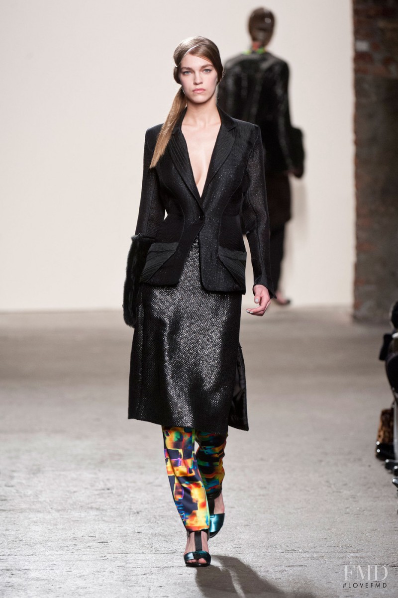 Samantha Gradoville featured in  the Zero + Maria Cornejo fashion show for Autumn/Winter 2013