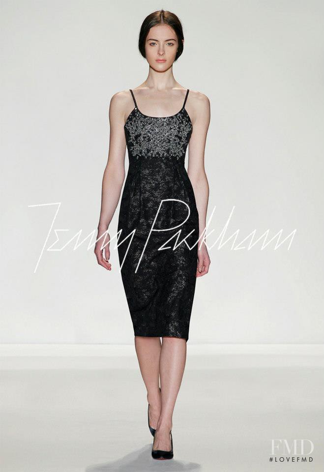 Allaire Heisig featured in  the Jenny Packham fashion show for Autumn/Winter 2013