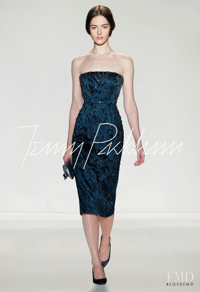 Allaire Heisig featured in  the Jenny Packham fashion show for Autumn/Winter 2013