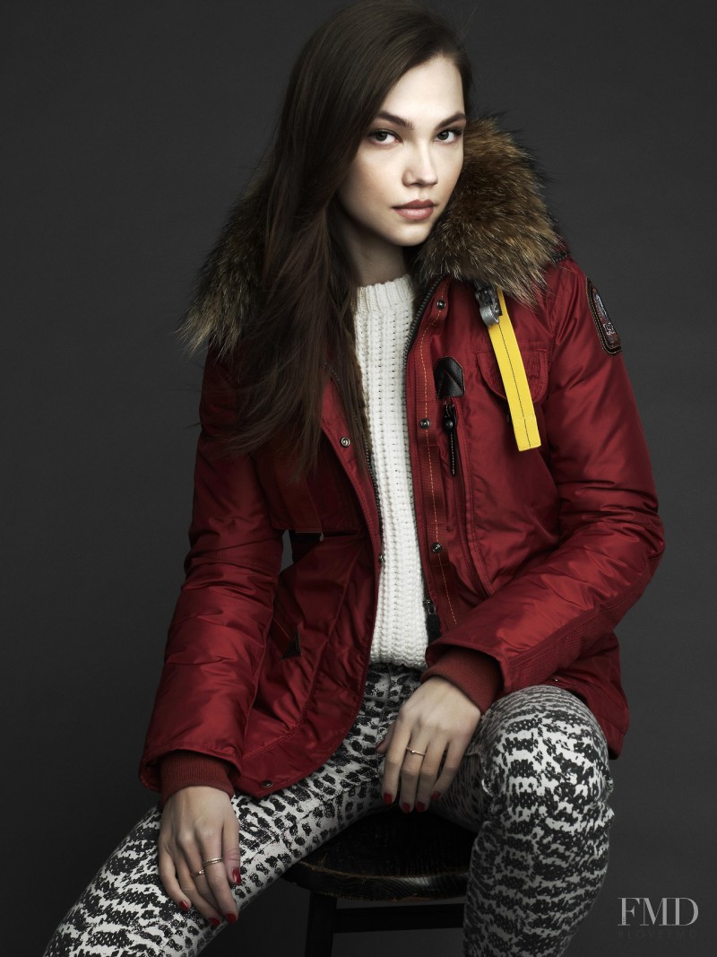 Elina Ivanova featured in  the Parajumpers lookbook for Autumn/Winter 2013