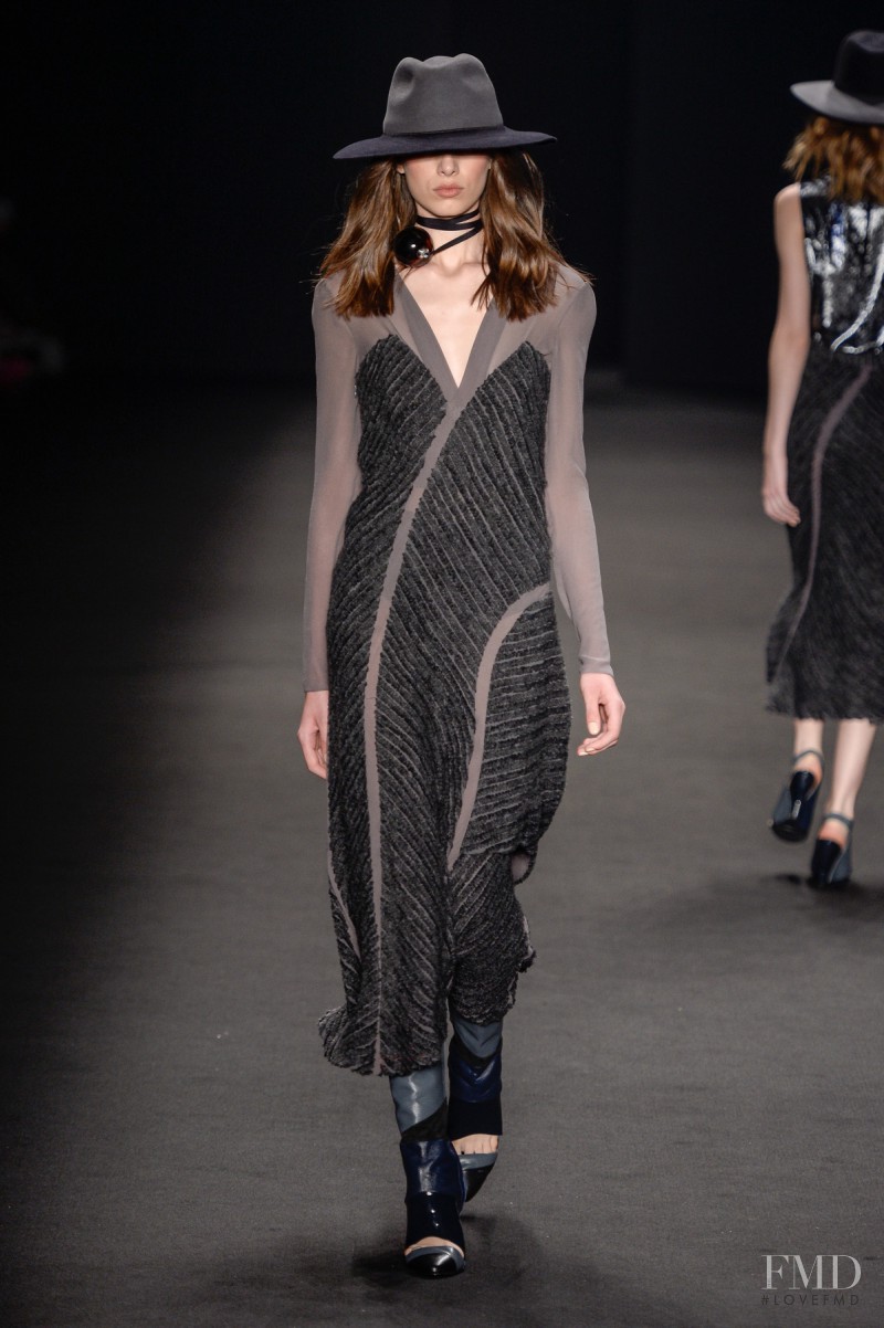 Jaque Cantelli featured in  the Giuliana Romano fashion show for Autumn/Winter 2015