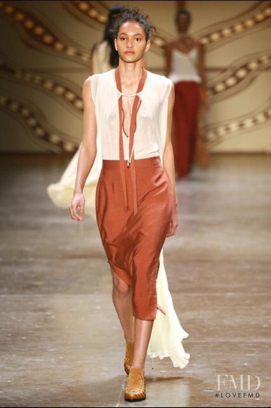 Hanne Linhares featured in  the Lilly Sarti fashion show for Spring/Summer 2017