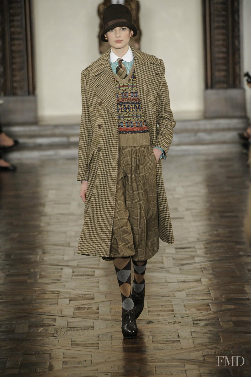 Bette Franke featured in  the Ralph Lauren Collection fashion show for Autumn/Winter 2012