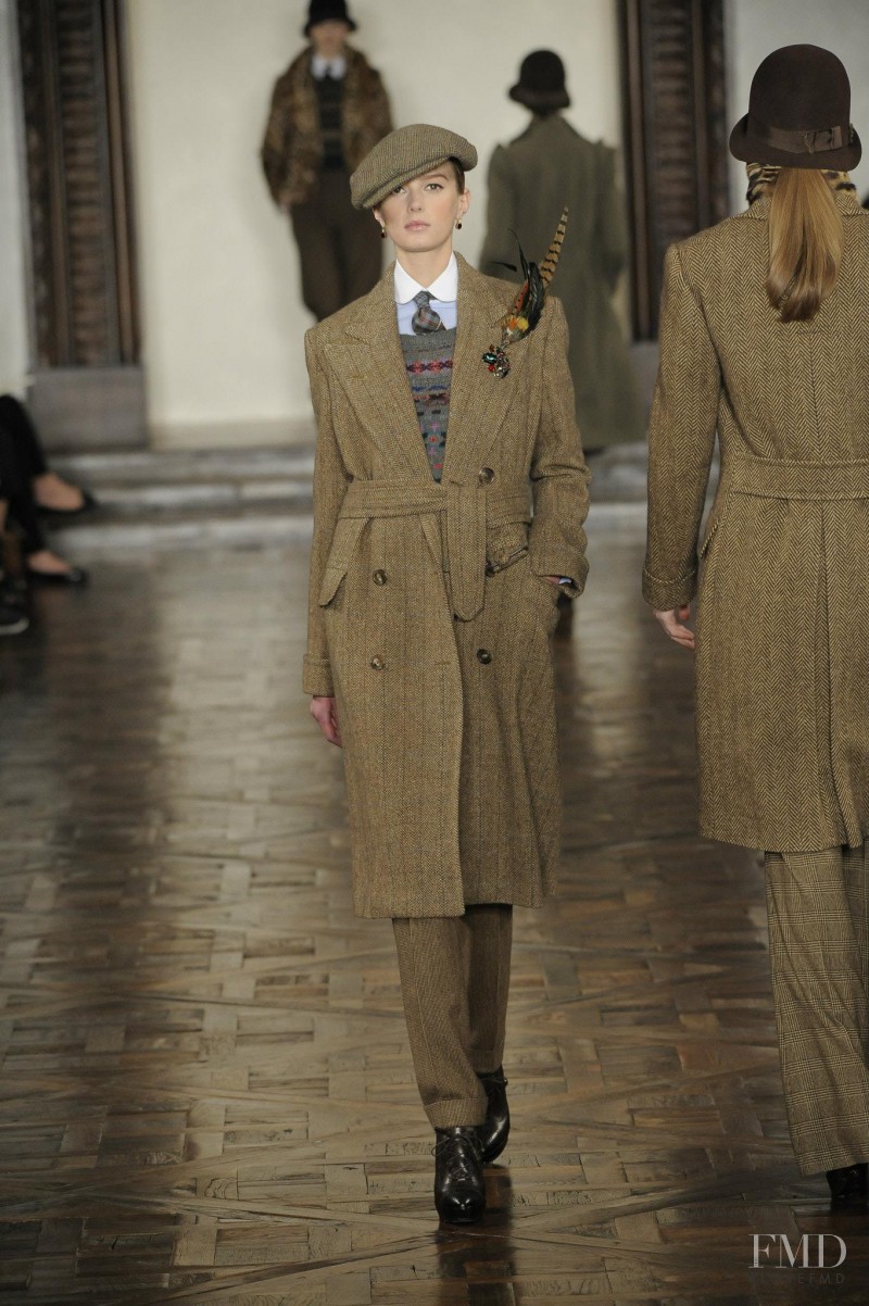 Sigrid Agren featured in  the Ralph Lauren Collection fashion show for Autumn/Winter 2012