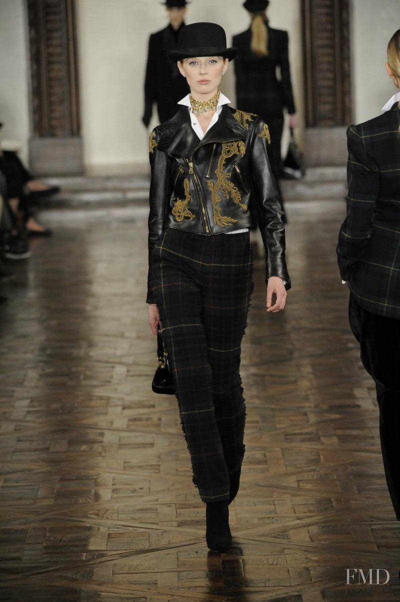 Olga Sherer featured in  the Ralph Lauren Collection fashion show for Autumn/Winter 2012