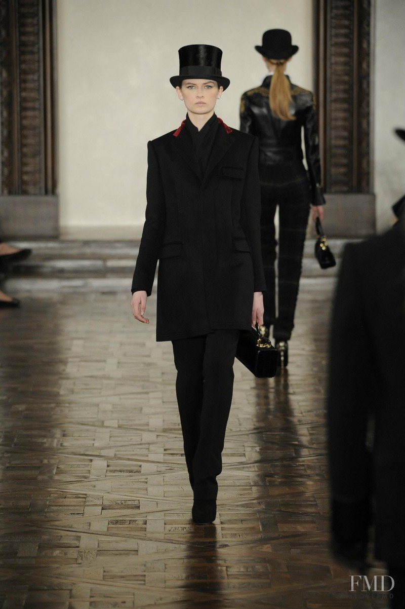 Lara Mullen featured in  the Ralph Lauren Collection fashion show for Autumn/Winter 2012