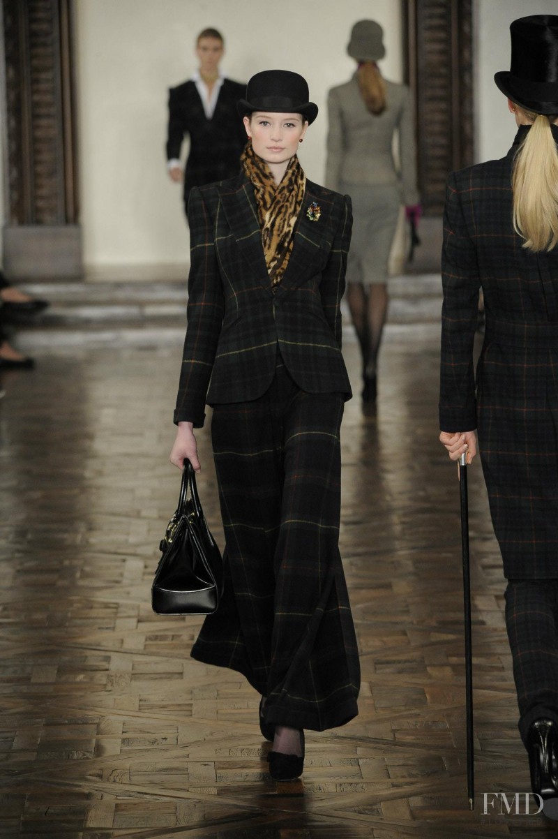 Maud Welzen featured in  the Ralph Lauren Collection fashion show for Autumn/Winter 2012
