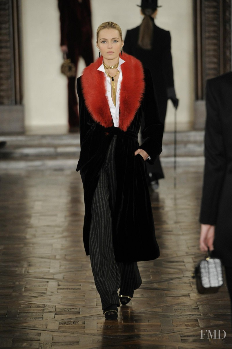 Valentina Zelyaeva featured in  the Ralph Lauren Collection fashion show for Autumn/Winter 2012