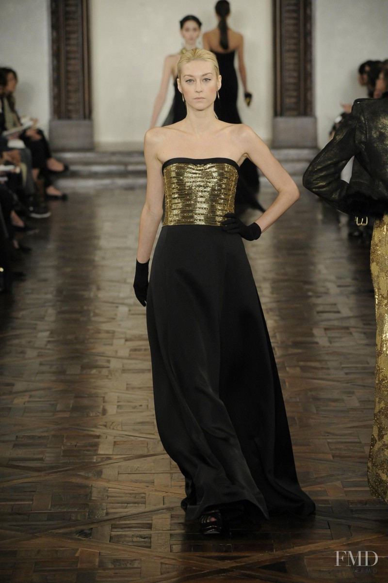 Anastassia Khozissova featured in  the Ralph Lauren Collection fashion show for Autumn/Winter 2012