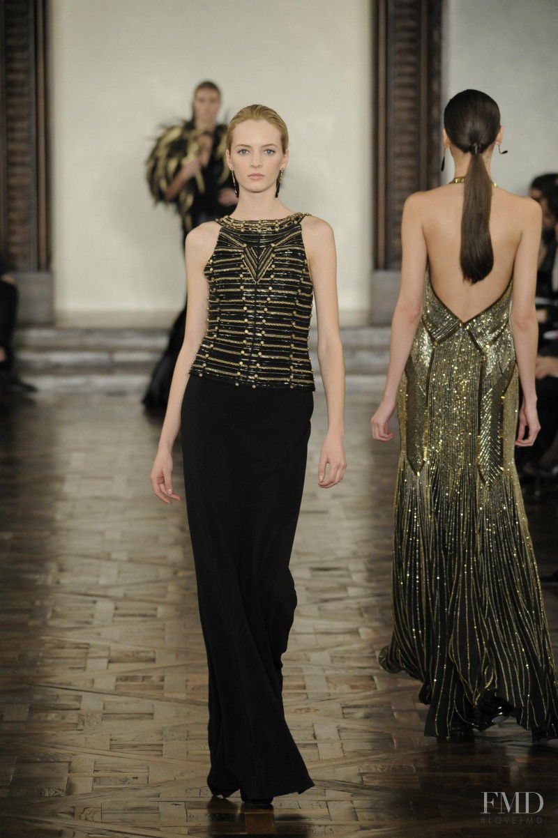Daria Strokous featured in  the Ralph Lauren Collection fashion show for Autumn/Winter 2012