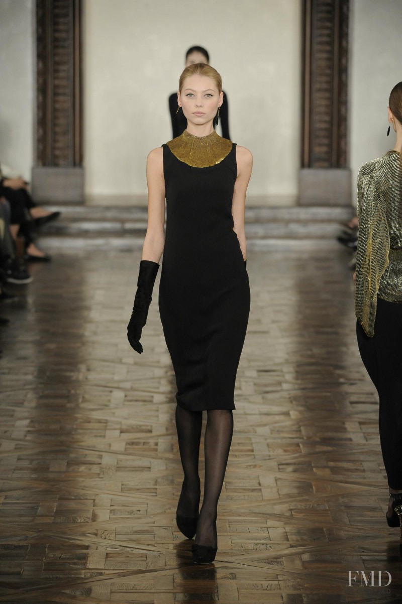 Vika Falileeva featured in  the Ralph Lauren Collection fashion show for Autumn/Winter 2012