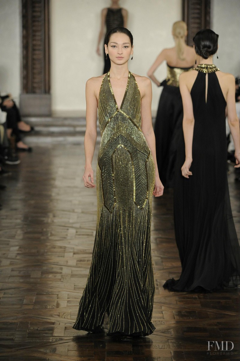 Bruna Tenório featured in  the Ralph Lauren Collection fashion show for Autumn/Winter 2012