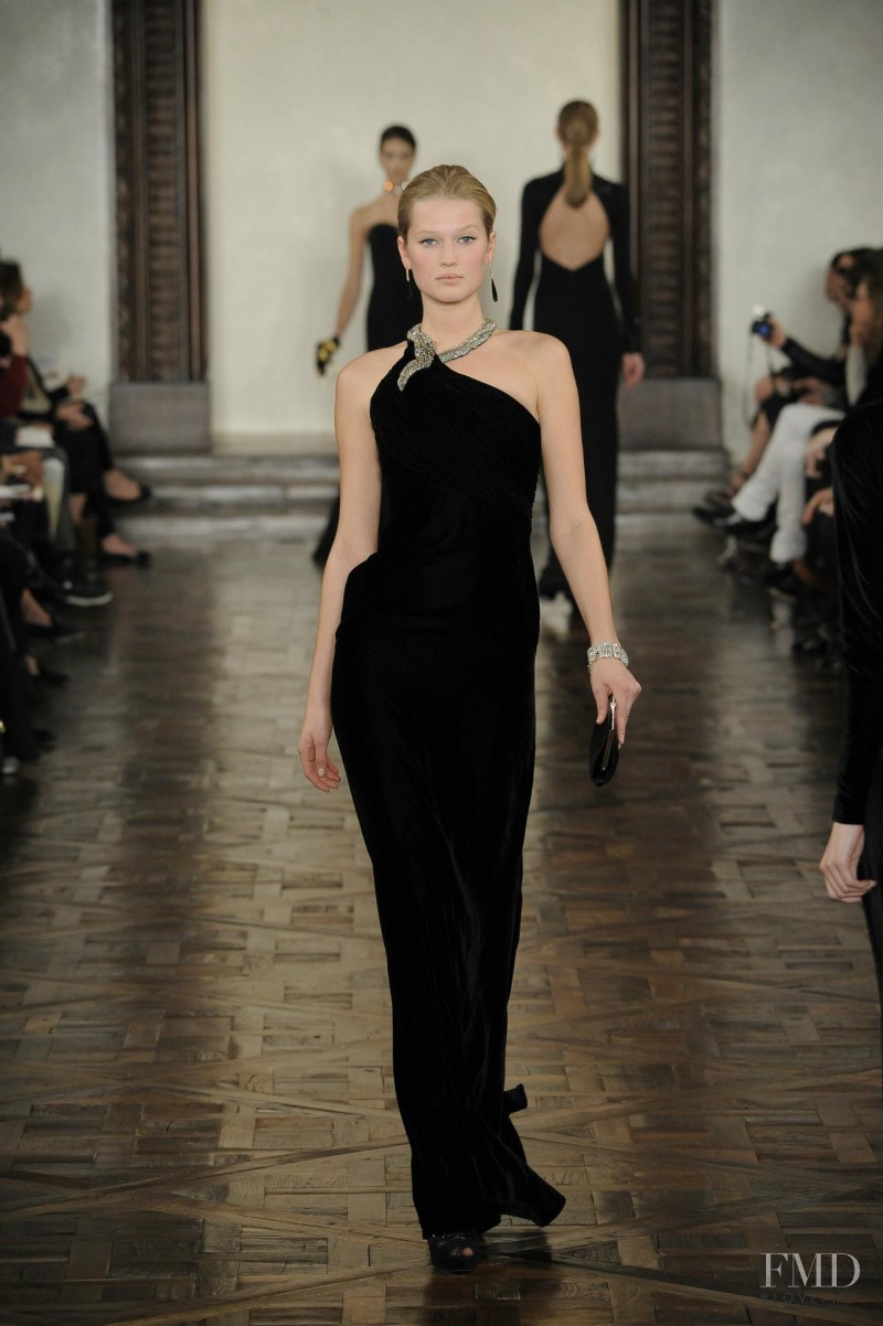 Toni Garrn featured in  the Ralph Lauren Collection fashion show for Autumn/Winter 2012