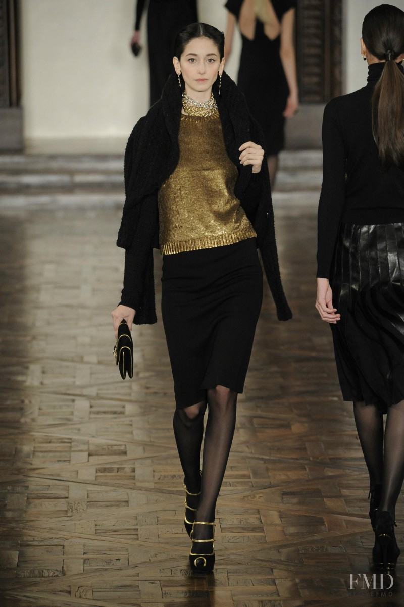Cecilia Méndez featured in  the Ralph Lauren Collection fashion show for Autumn/Winter 2012