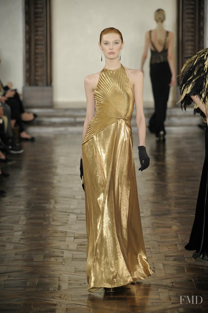 Olga Sherer featured in  the Ralph Lauren Collection fashion show for Autumn/Winter 2012