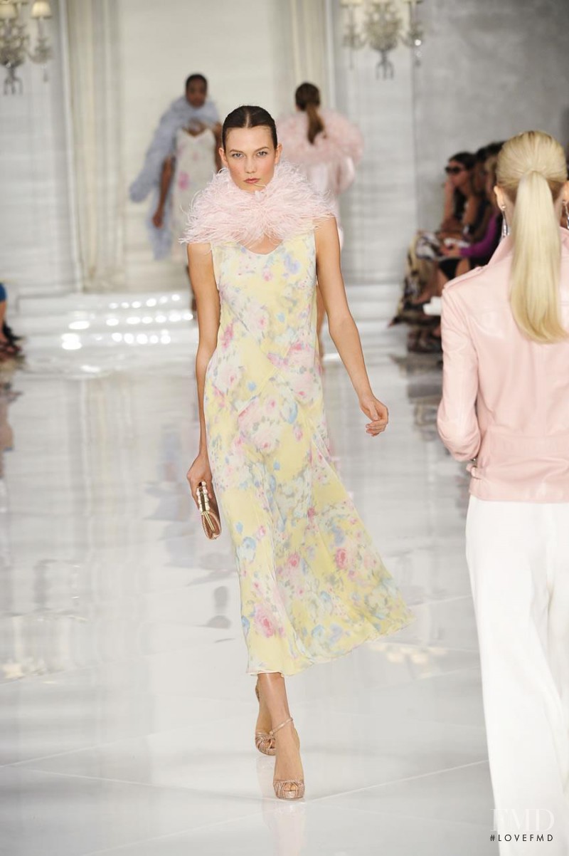 Karlie Kloss featured in  the Ralph Lauren Collection fashion show for Spring/Summer 2012