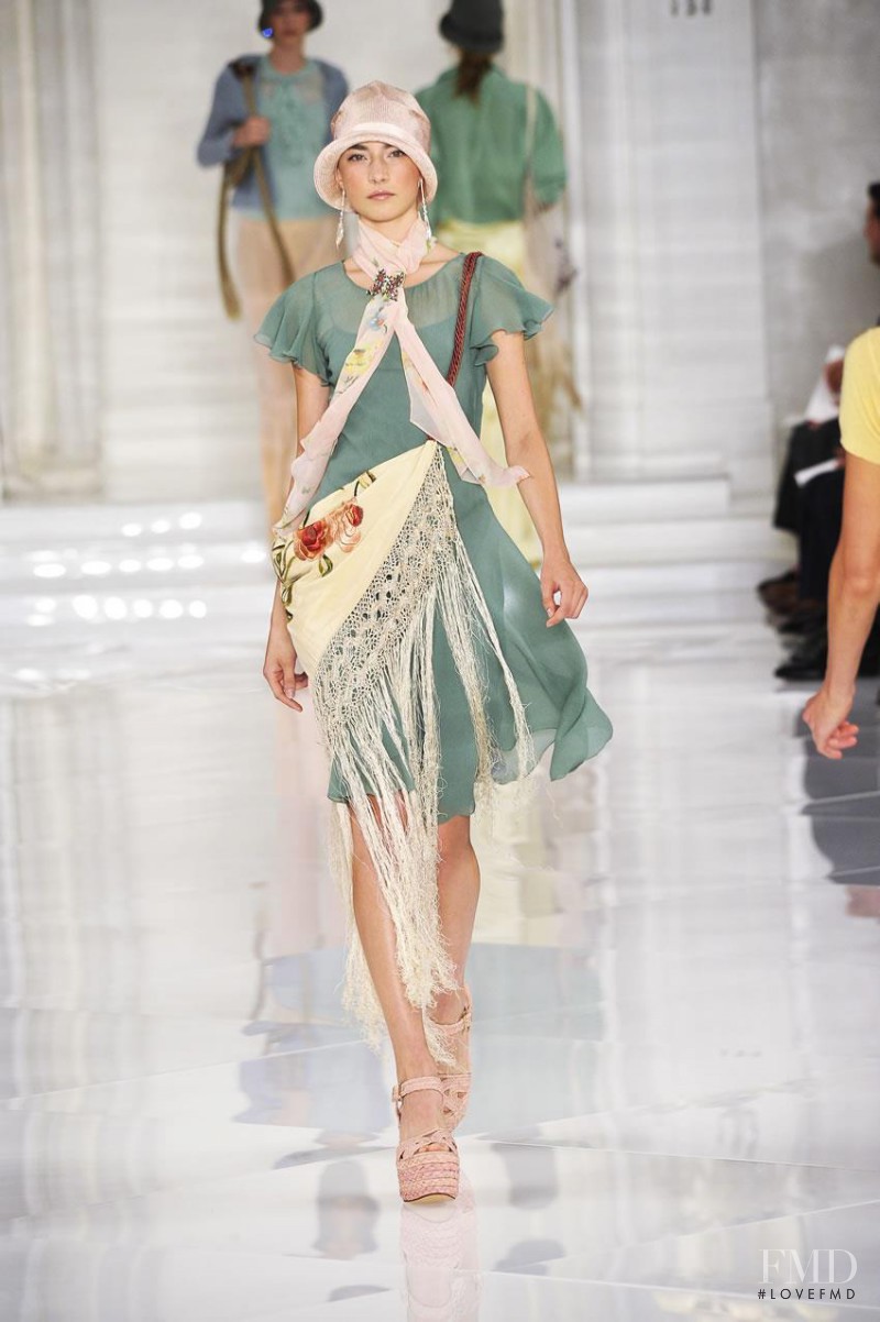 Jacquelyn Jablonski featured in  the Ralph Lauren Collection fashion show for Spring/Summer 2012