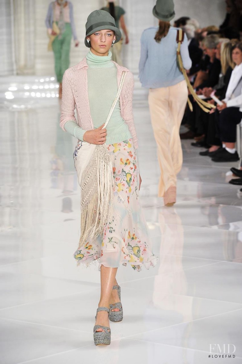 Daga Ziober featured in  the Ralph Lauren Collection fashion show for Spring/Summer 2012