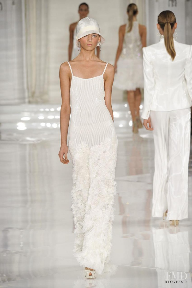 Daga Ziober featured in  the Ralph Lauren Collection fashion show for Spring/Summer 2012