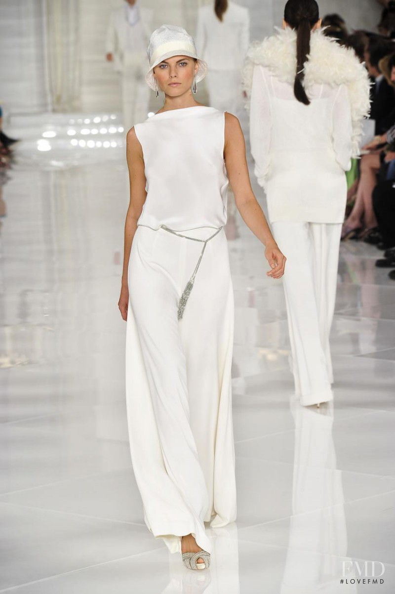 Maryna Linchuk featured in  the Ralph Lauren Collection fashion show for Spring/Summer 2012