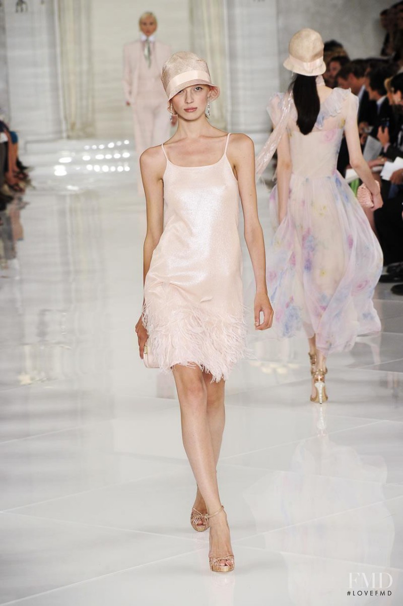 Olga Sherer featured in  the Ralph Lauren Collection fashion show for Spring/Summer 2012