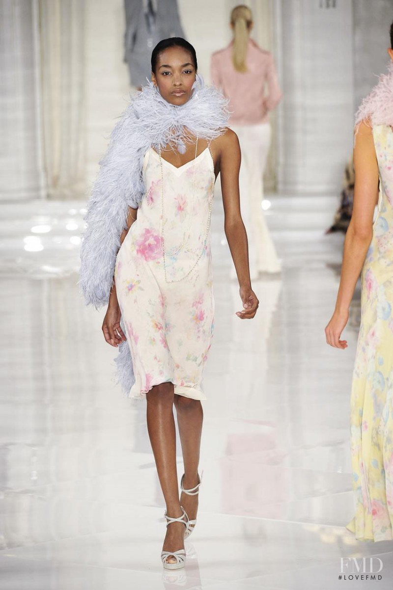 Jourdan Dunn featured in  the Ralph Lauren Collection fashion show for Spring/Summer 2012