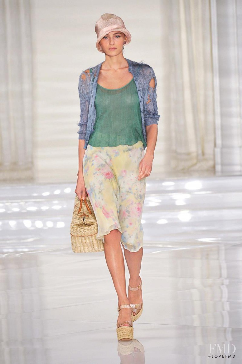 Valentina Zelyaeva featured in  the Ralph Lauren Collection fashion show for Spring/Summer 2012