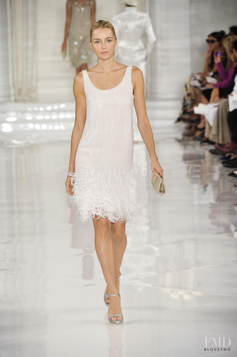 Valentina Zelyaeva featured in  the Ralph Lauren Collection fashion show for Spring/Summer 2012