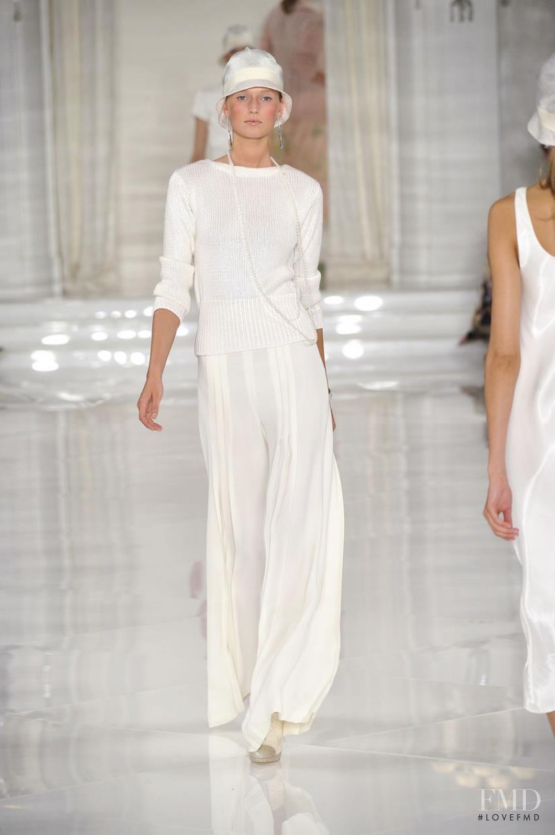 Toni Garrn featured in  the Ralph Lauren Collection fashion show for Spring/Summer 2012