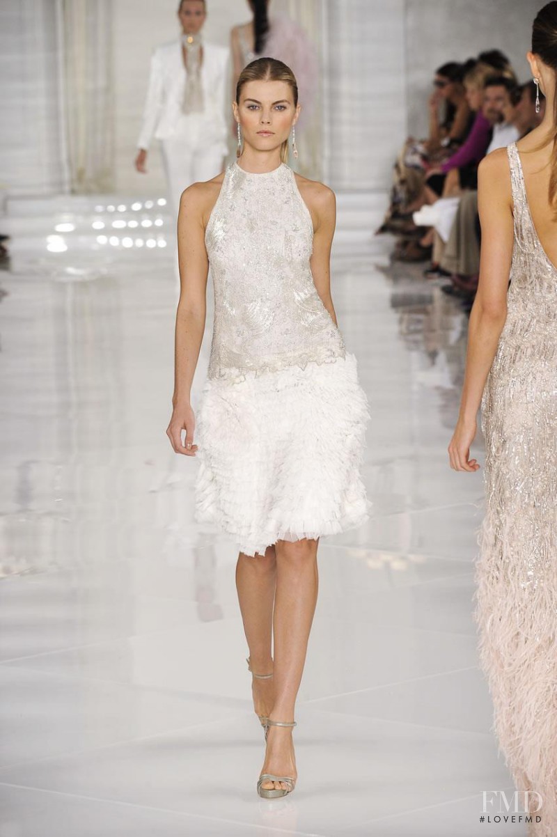 Maryna Linchuk featured in  the Ralph Lauren Collection fashion show for Spring/Summer 2012